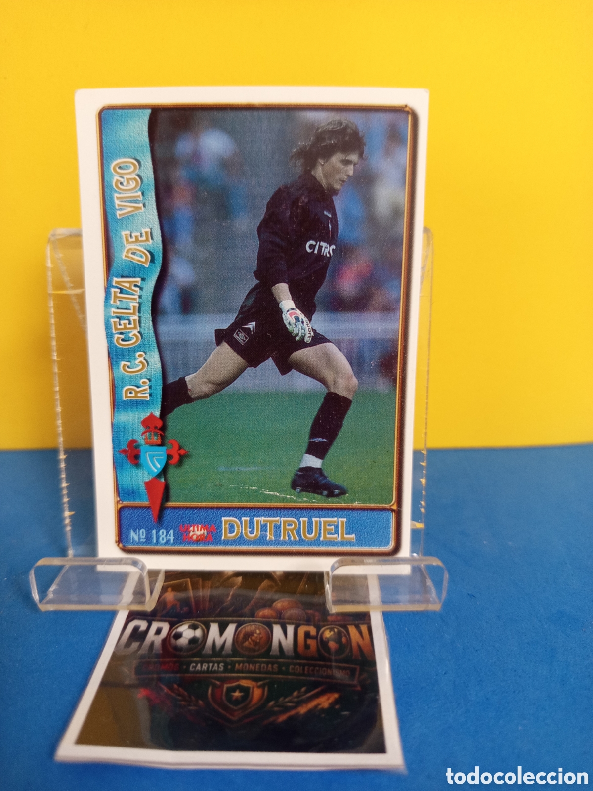 Cromos de f&uacute;tbol: ❇️ CROMO ⚽ CARD 184 DUTRUEL CELTA DE VIGO UH FICHAS DE LA LIGA 96 97 1996 1997 MUNDICROMO SPORT ❇️