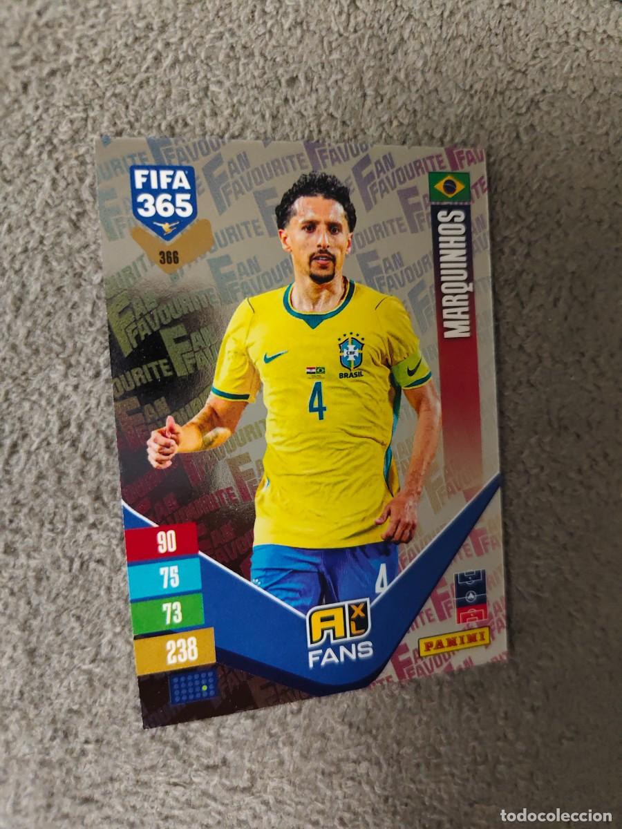 Cromos de f&uacute;tbol: 366 365 ADRENALYN 26 27 MARQUINHOS BRASIL FAN FAVOURITE 2026 2027 FIFA PANINI AAV
