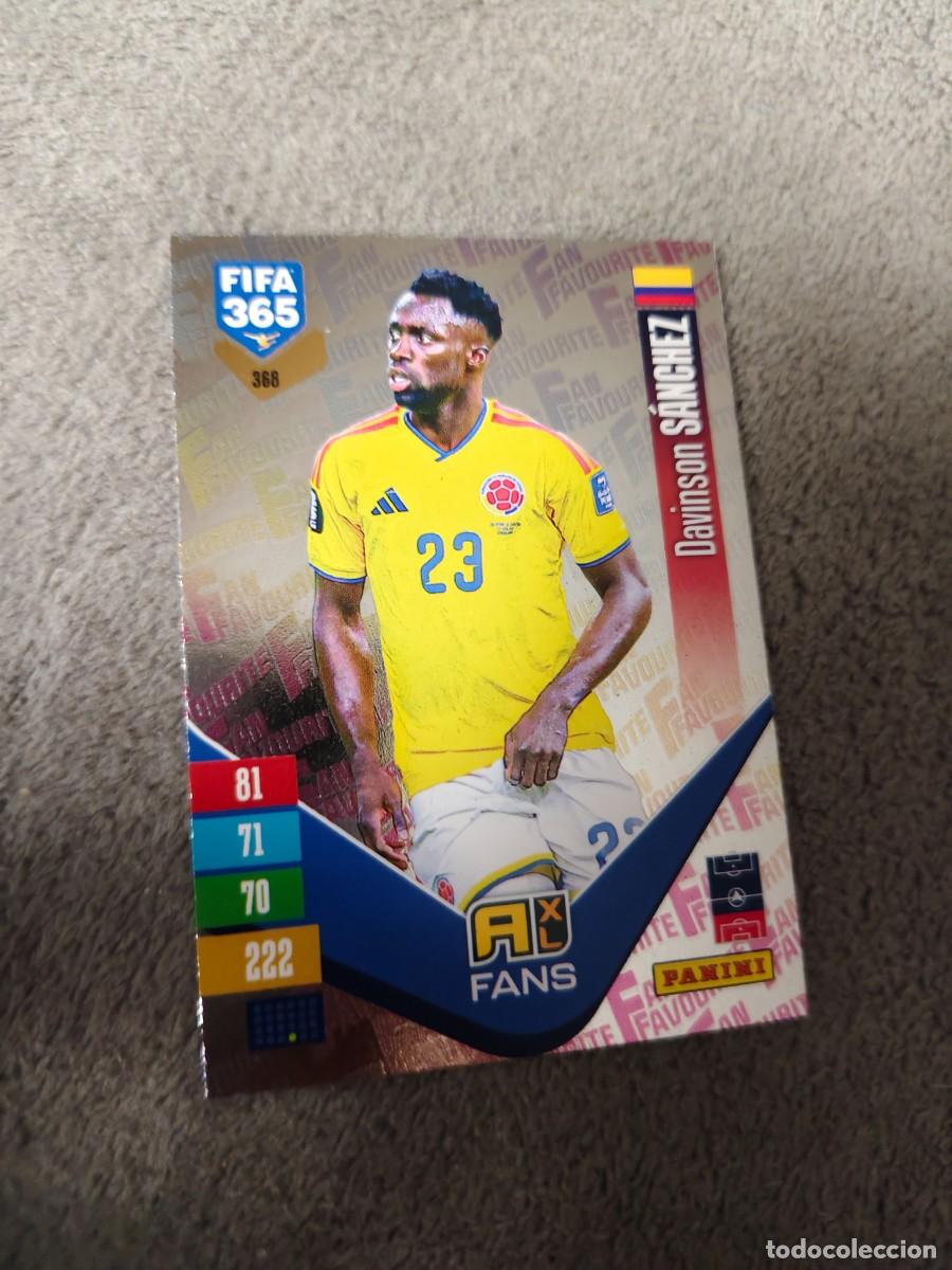 Cromos de f&uacute;tbol: 368 365 ADRENALYN 26 27 DAVINSON S&Aacute;NCHEZ COLOMBIA FAN FAVOURITE 2026 2027 FIFA PANINI AAV