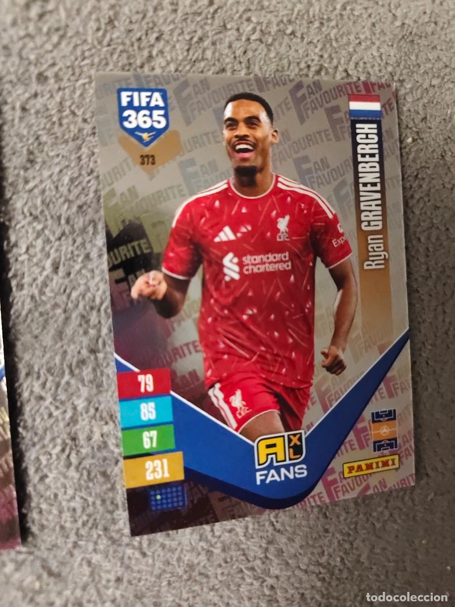 Cromos de f&uacute;tbol: 373 365 ADRENALYN 26 27 RYAN GRAVENBERCH LIVERPOOL FAN FAVOURITE 2026 2027 FIFA PANINI AAV