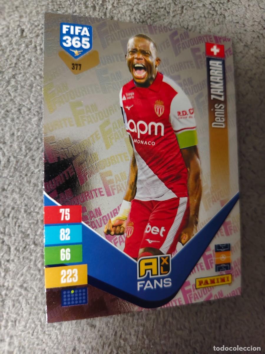 Cromos de f&uacute;tbol: 377 365 ADRENALYN 26 27 DENIS ZAKARIA AS MONACO FAN FAVOURITE 2026 2027 FIFA PANINI AAV
