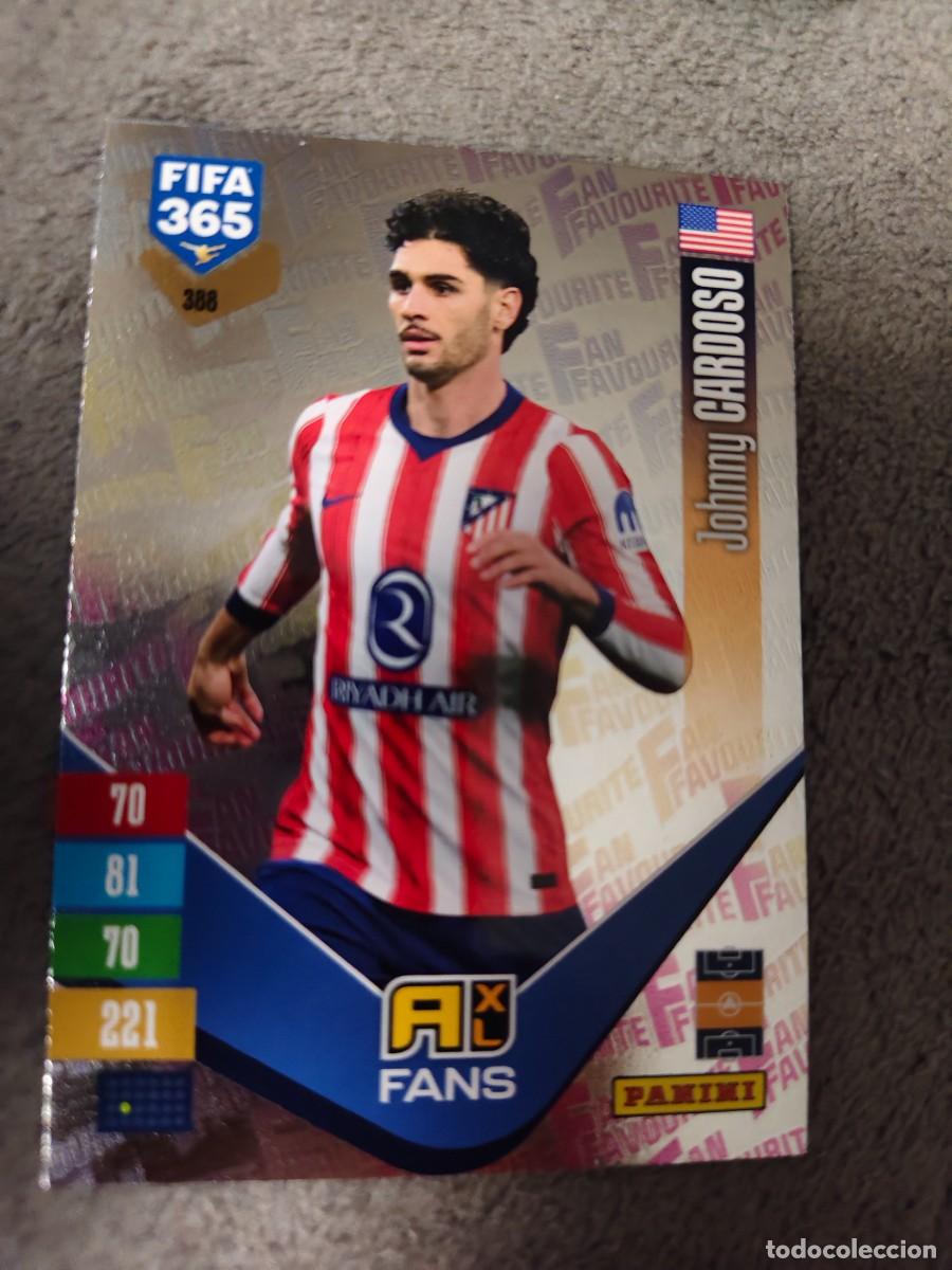 Cromos de f&uacute;tbol: 388 365 ADRENALYN 26 27 JOHNNY CARDOSO ATL&Eacute;TICO DE MADRID FAN FAVOURITE 2026 2027 FIFA PANINI AAV