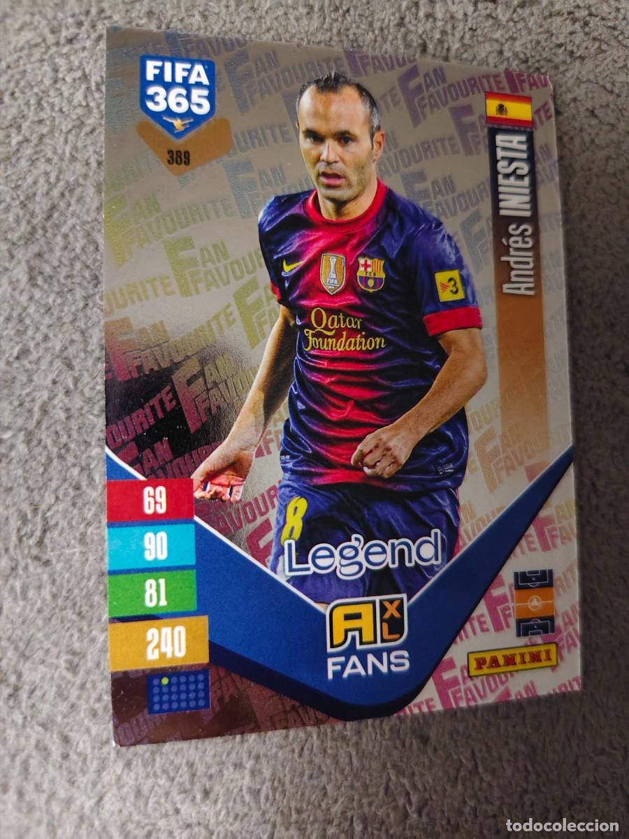 Cromos de f&uacute;tbol: 389 365 ADRENALYN 26 27 ANDR&Eacute;S INIESTA FC BARCELONA FAN FAVOURITE 2026 2027 FIFA PANINI AAV