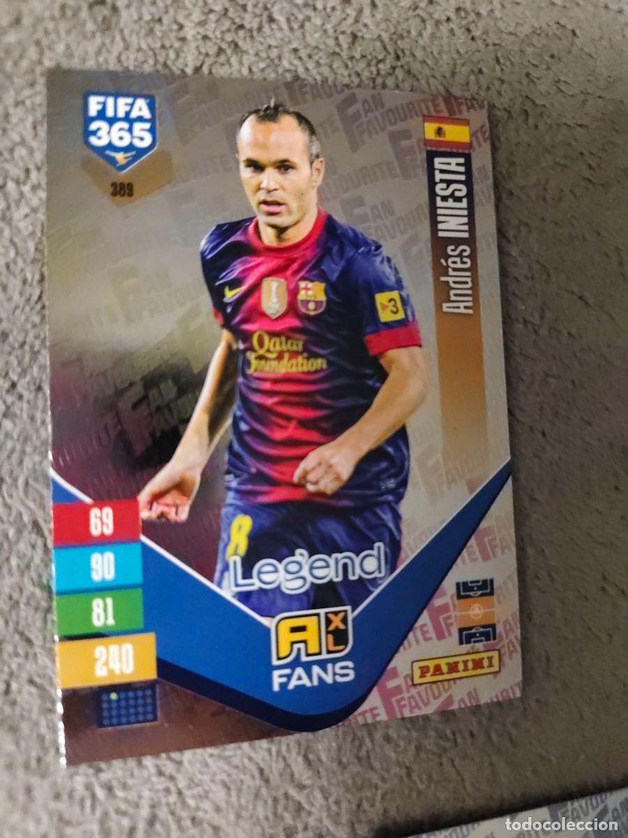Cromos de f&uacute;tbol: 389 365 ADRENALYN 26 27 ANDR&Eacute;S INIESTA FC BARCELONA FAN FAVOURITE 2026 2027 FIFA PANINI AAV