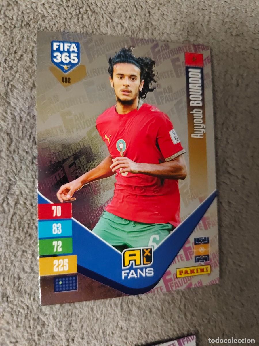 Cromos de f&uacute;tbol: 402 365 ADRENALYN 26 27 AYYOUB BOUADDI MARRUECOS FAN FAVOURITE 2026 2027 FIFA PANINI AAV