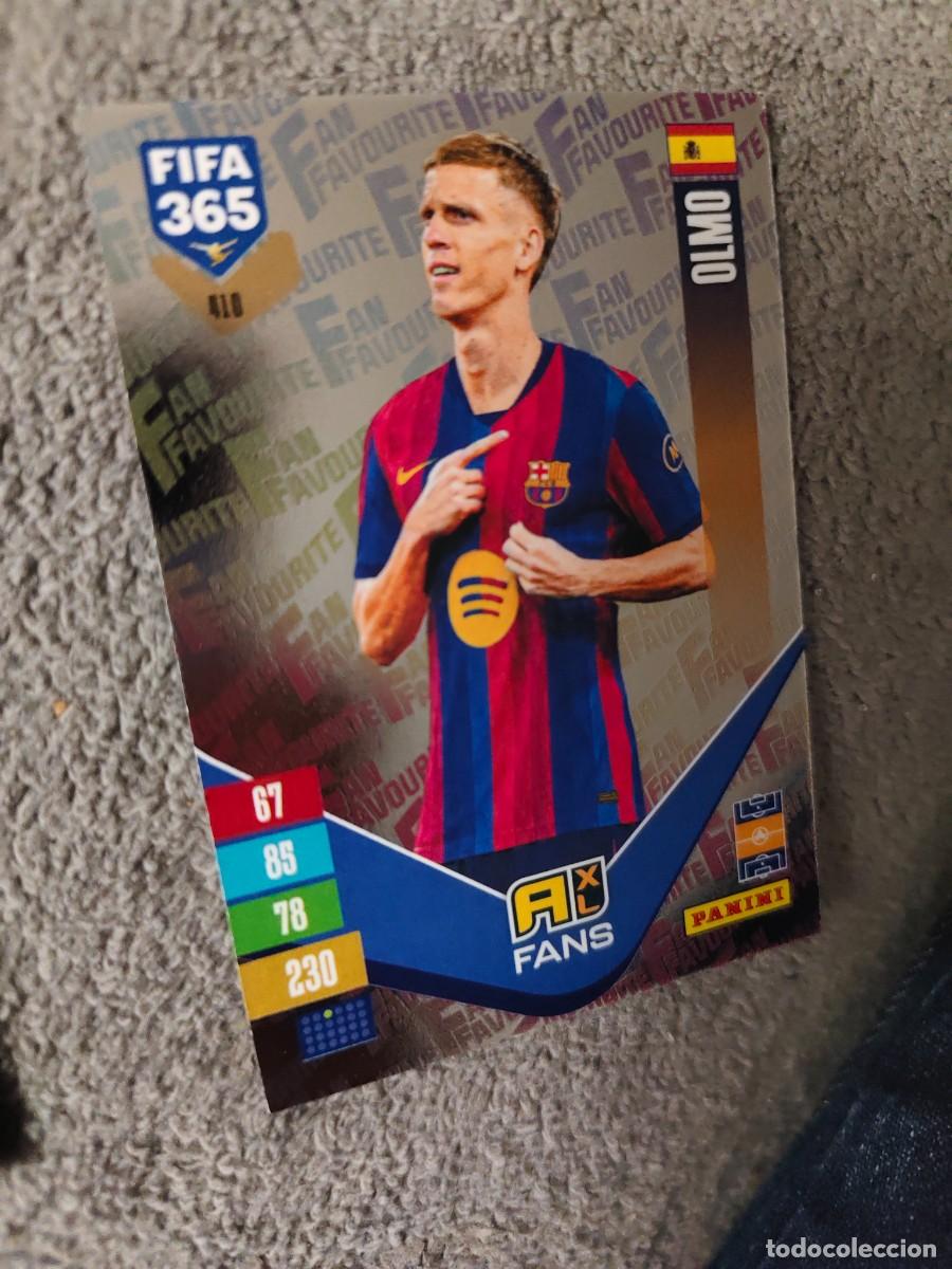 Cromos de f&uacute;tbol: 410 365 ADRENALYN 26 27 DANI OLMO FC BARCELONA FAN FAVOURITE 2026 2027 FIFA PANINI AAV