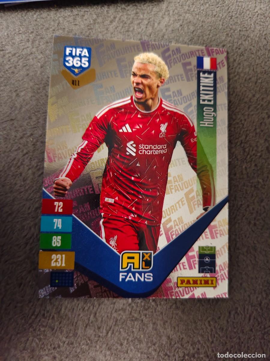 Cromos de f&uacute;tbol: 411 365 ADRENALYN 26 27 HUGO EKITIKE LIVERPOOL FAN FAVOURITE 2026 2027 FIFA PANINI AAV