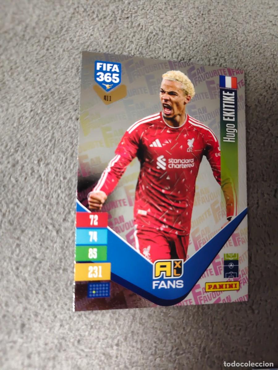 Cromos de f&uacute;tbol: 411 365 ADRENALYN 26 27 HUGO EKITIKE LIVERPOOL FAN FAVOURITE 2026 2027 FIFA PANINI AAV