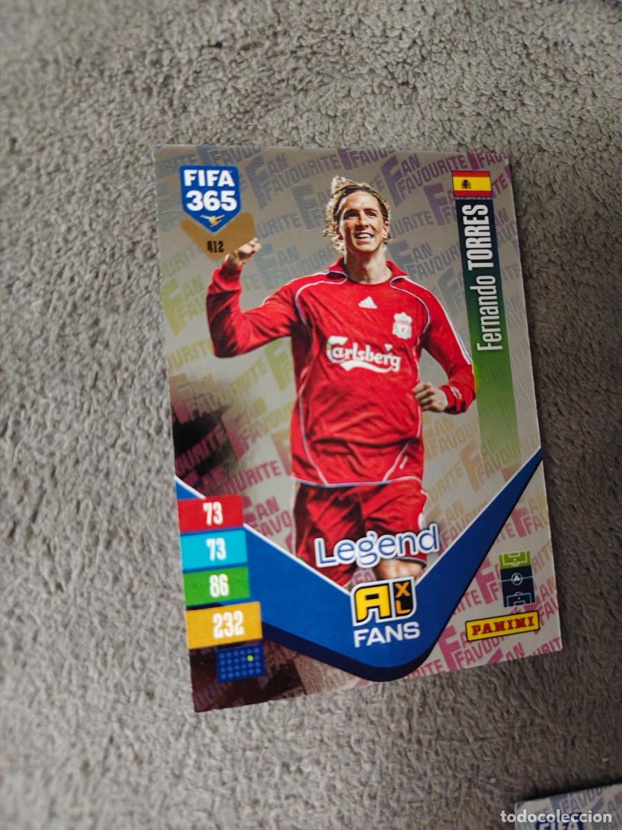 Cromos de f&uacute;tbol: 412 365 ADRENALYN 26 27 FERNANDO TORRES LIVERPOOL FAN FAVOURITE 2026 2027 FIFA PANINI AAV