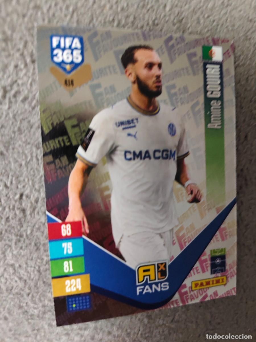 Cromos de f&uacute;tbol: 414 365 ADRENALYN 26 27 AMINE GOUIRI OLYMPIQUE DE MARSEILLE FAN FAVOURITE 2026 2027 FIFA PANINI AAV