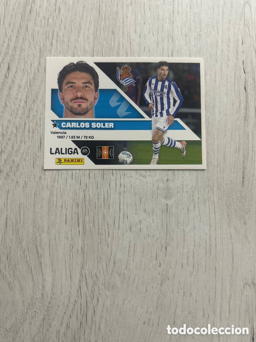 Cromos de f&uacute;tbol: Carlos Soler 14 Real Sociedad Liga Este 2026/27 26-27 Panini