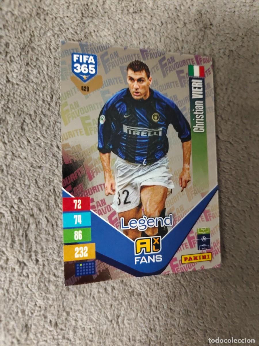 Cromos de f&uacute;tbol: 420 365 ADRENALYN 26 27 CHRISTIAN VIERI INTER MILAN FAN FAVOURITE 2026 2027 FIFA PANINI AAV