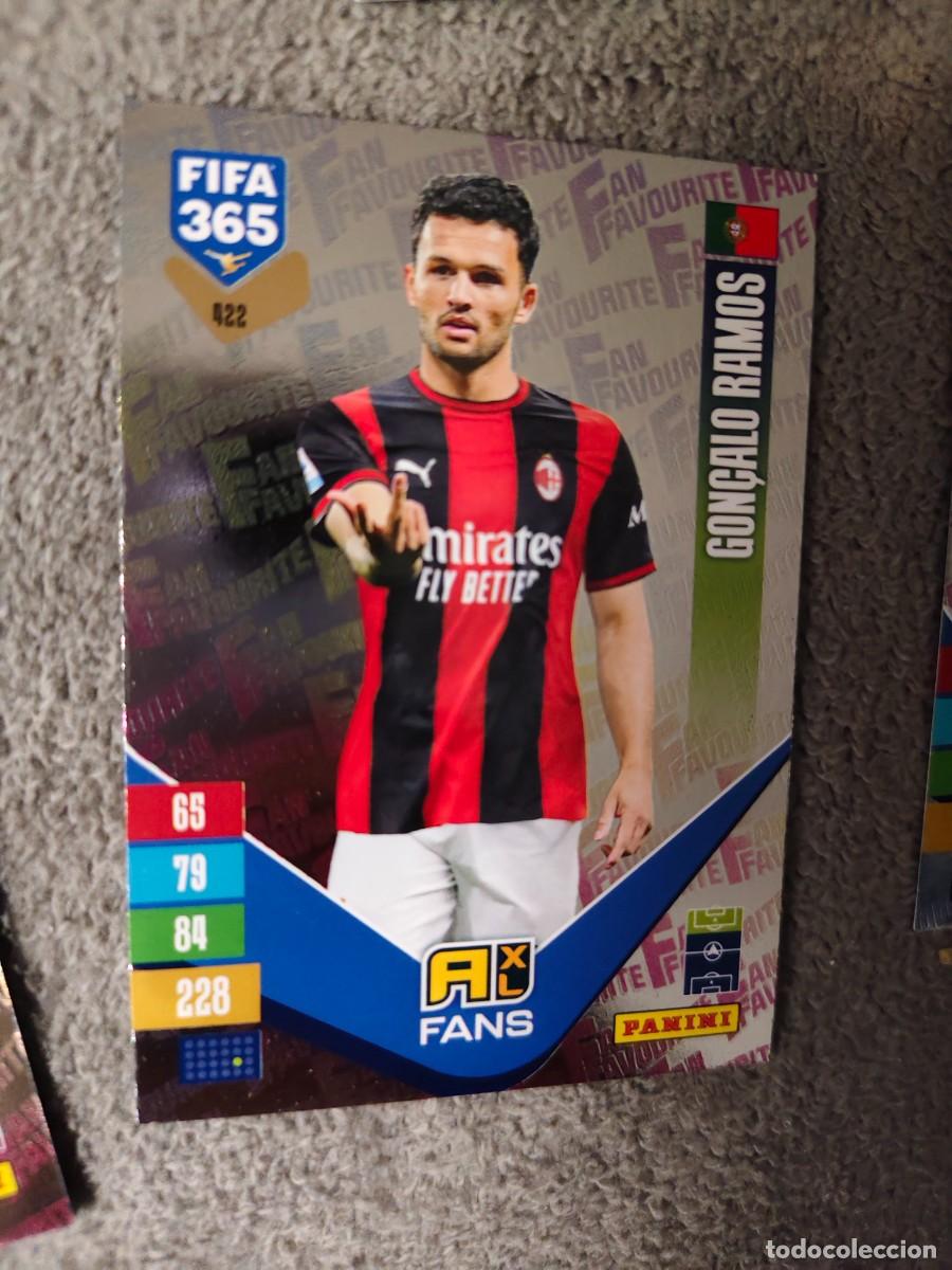 Cromos de f&uacute;tbol: 422 365 ADRENALYN 26 27 GON&Ccedil;ALO RAMOS AC MILAN FAN FAVOURITE 2026 2027 FIFA PANINI AAV