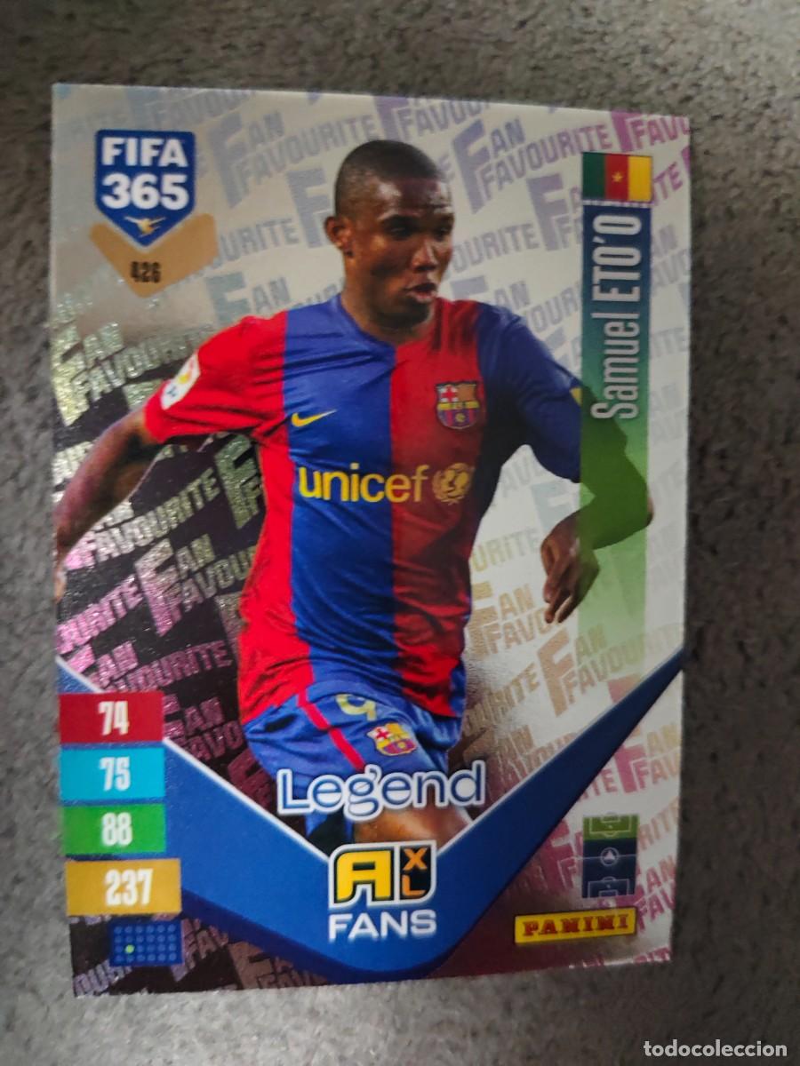 Football Stickers: 426 365 ADRENALYN 26 27 SAMUEL ETO'O FC BARCELONA FAN FAVOURITE 2026 2027 FIFA PANINI AAV