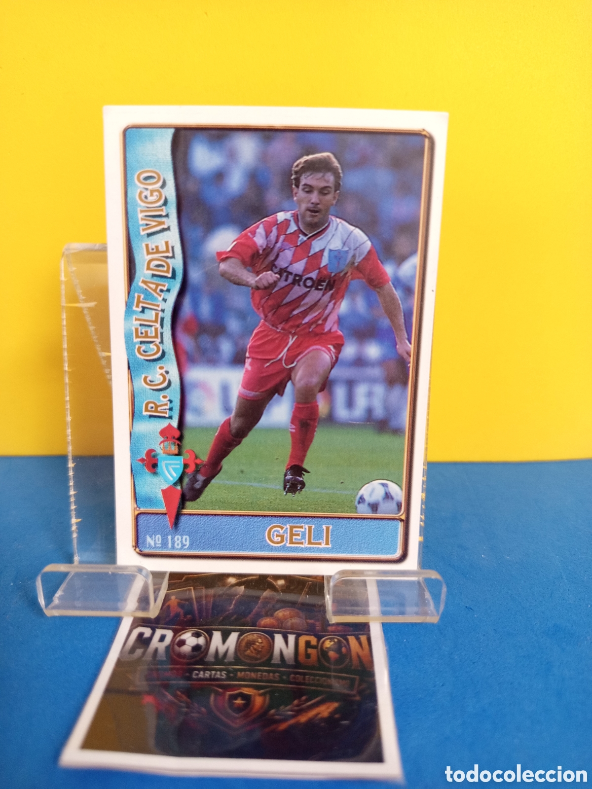 Cromos de f&uacute;tbol: ❇️ CROMO ⚽ CARD 189 GELI CELTA DE VIGO FICHAS DE LA LIGA 96 97 1996 1997 MUNDICROMO SPORT ❇️