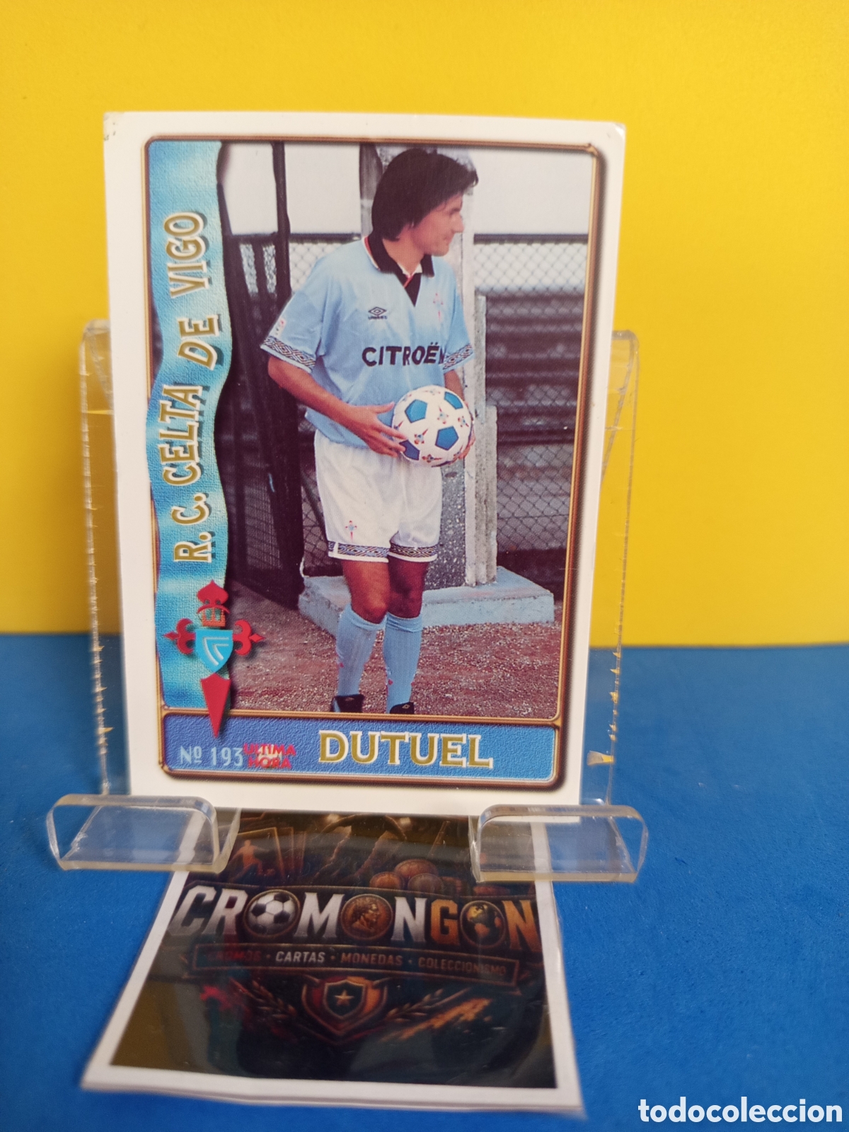 Cromos de f&uacute;tbol: ❇️ CROMO ⚽ CARD 193 DUTUEL CELTA DE VIGO UH FICHAS DE LA LIGA 96 97 1996 1997 MUNDICROMO ❇️