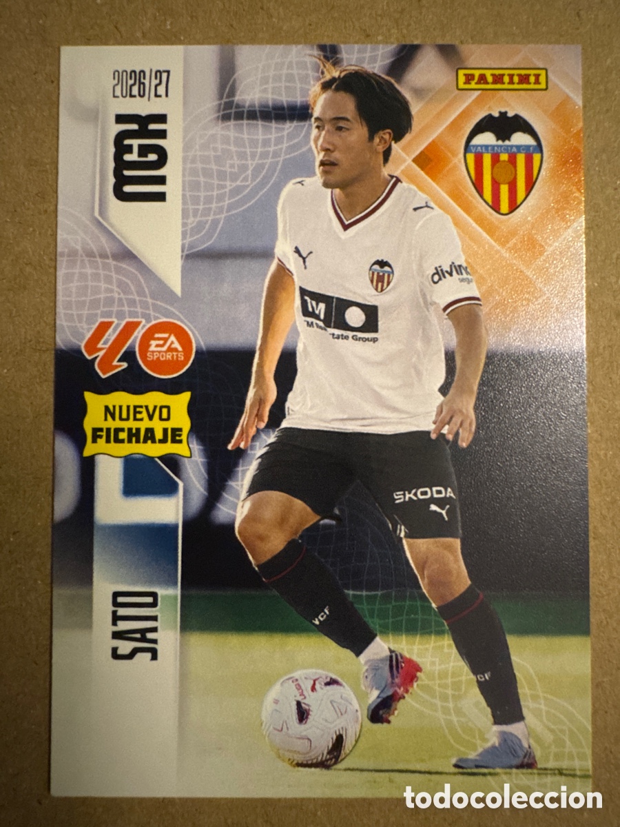 Cromos de Futebol: # 453 Sato Valencia Megacracks 26 27 2026 2027 Nuevo Fichaje 2 Segunda 2a 2&ordf; Edici&oacute;n