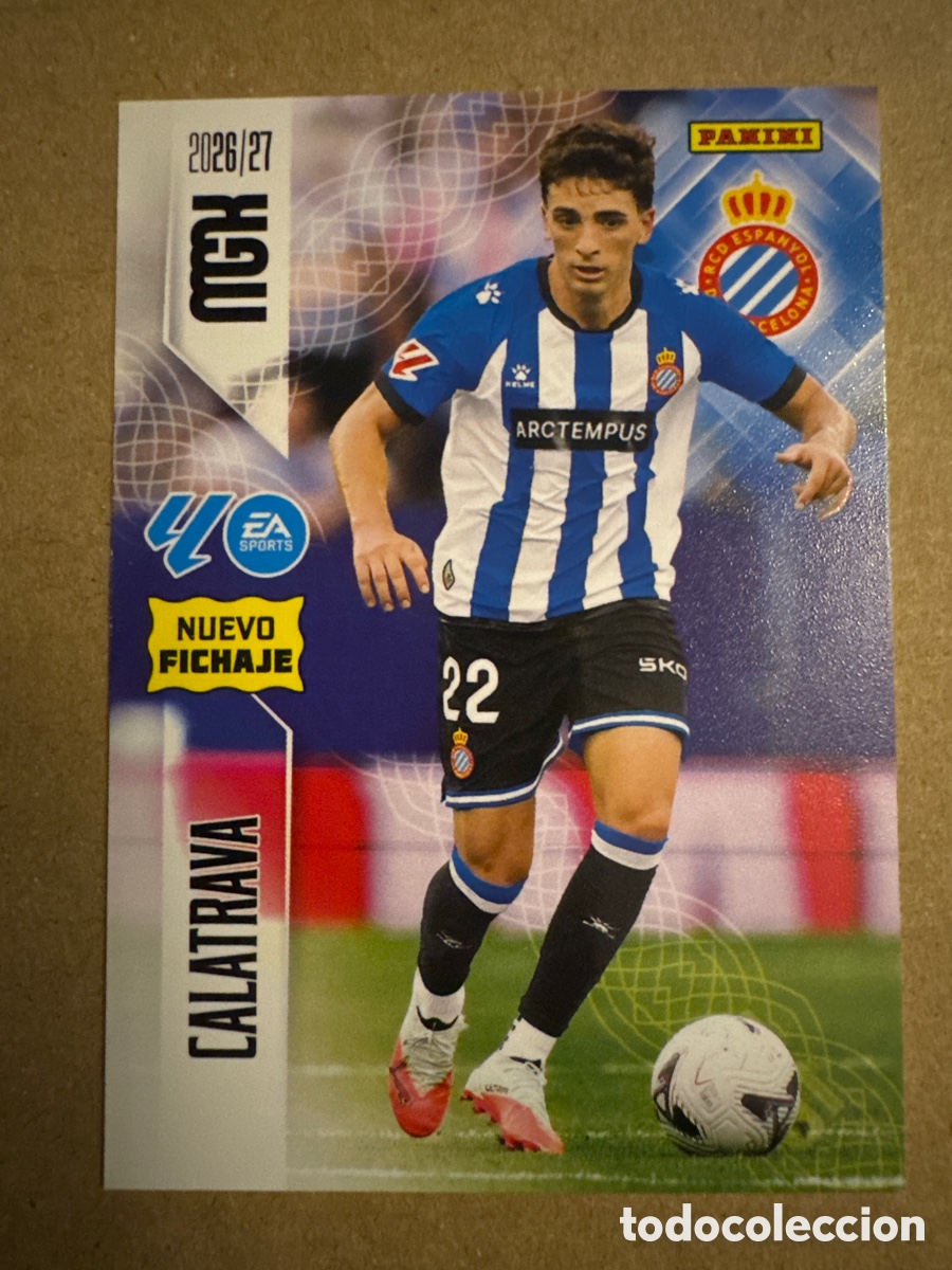 Cromos de f&uacute;tbol: # 454 Calatrava Espanyol Megacracks 26 27 2026 2027 Nuevo Fichaje 2 Segunda 2a 2&ordf; Edici&oacute;n