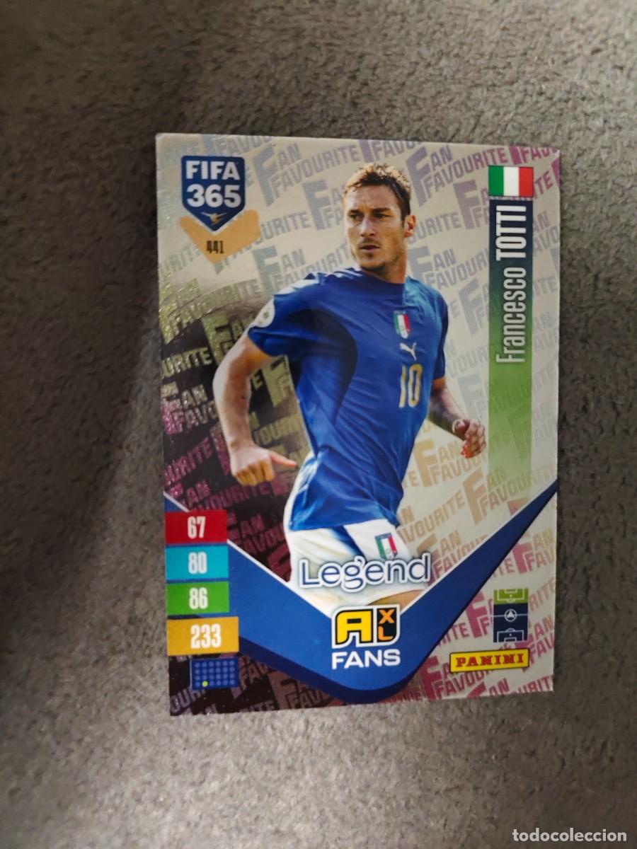 Cromos de f&uacute;tbol: 441 365 ADRENALYN 26 27 FRANCESCO TOTTI ITALIA FAN FAVOURITE 2026 2027 FIFA PANINI AAV