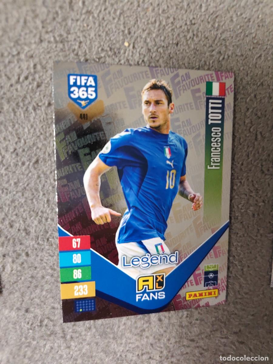 Cromos de f&uacute;tbol: 441 365 ADRENALYN 26 27 FRANCESCO TOTTI ITALIA FAN FAVOURITE 2026 2027 FIFA PANINI AAV