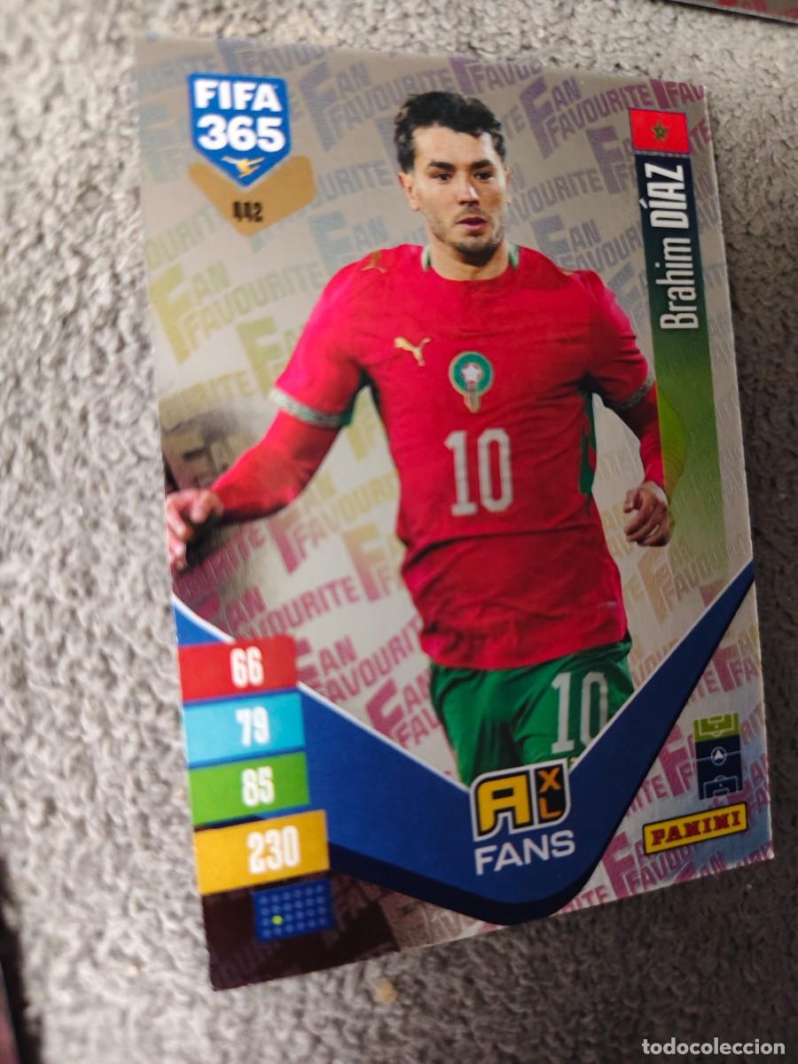 Cromos de f&uacute;tbol: 442 365 ADRENALYN 26 27 BRAHIM D&Iacute;AZ MARRUECOS FAN FAVOURITE 2026 2027 FIFA PANINI AAV