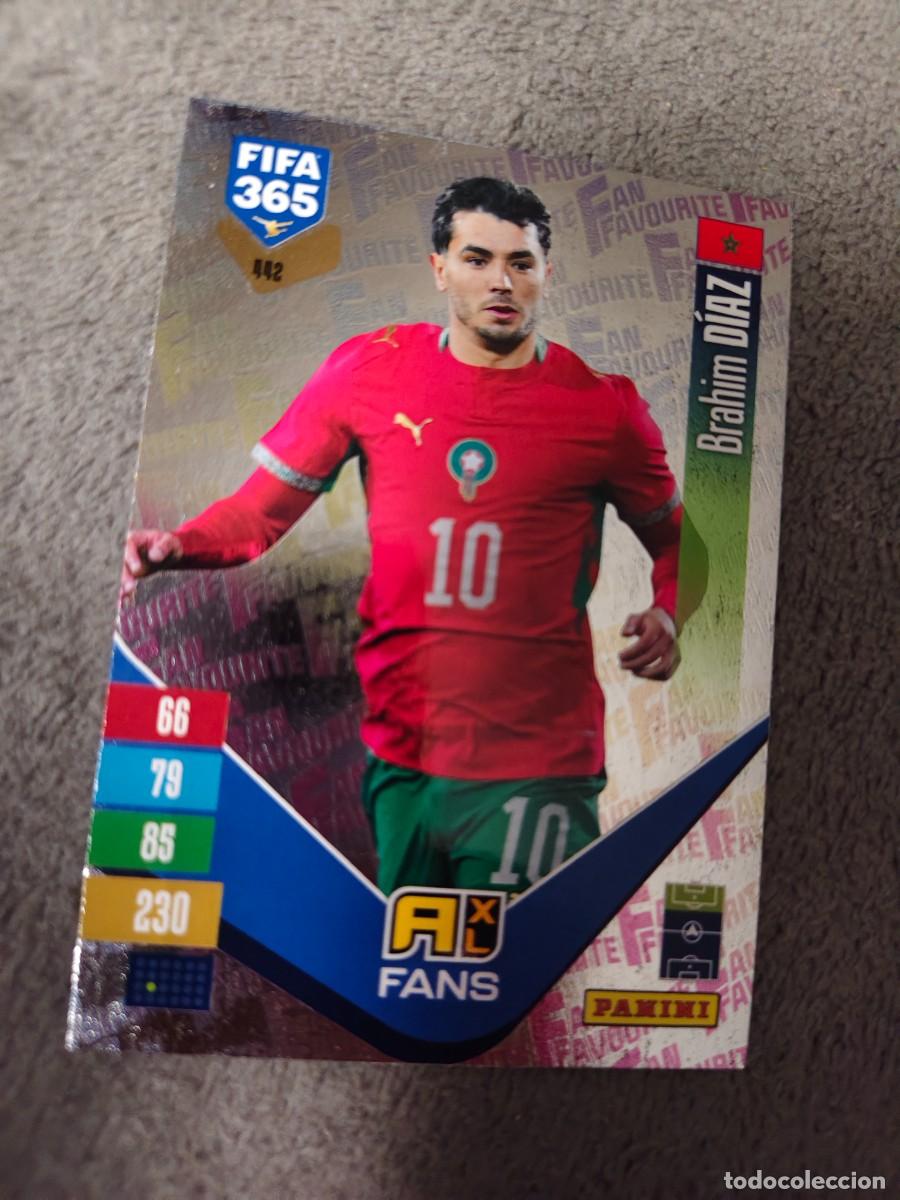 Cromos de f&uacute;tbol: 442 365 ADRENALYN 26 27 BRAHIM D&Iacute;AZ MARRUECOS FAN FAVOURITE 2026 2027 FIFA PANINI AAV
