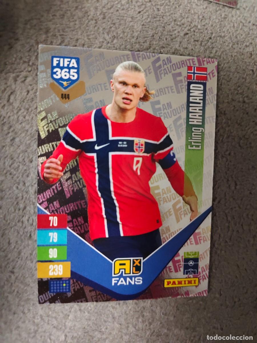 Cromos de f&uacute;tbol: 444 365 ADRENALYN 26 27 ERLING HAALAND NORUEGA FAN FAVOURITE 2026 2027 FIFA PANINI AAV