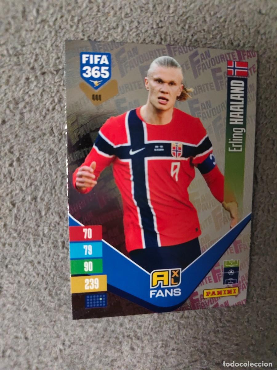 Cromos de f&uacute;tbol: 444 365 ADRENALYN 26 27 ERLING HAALAND NORUEGA FAN FAVOURITE 2026 2027 FIFA PANINI AAV