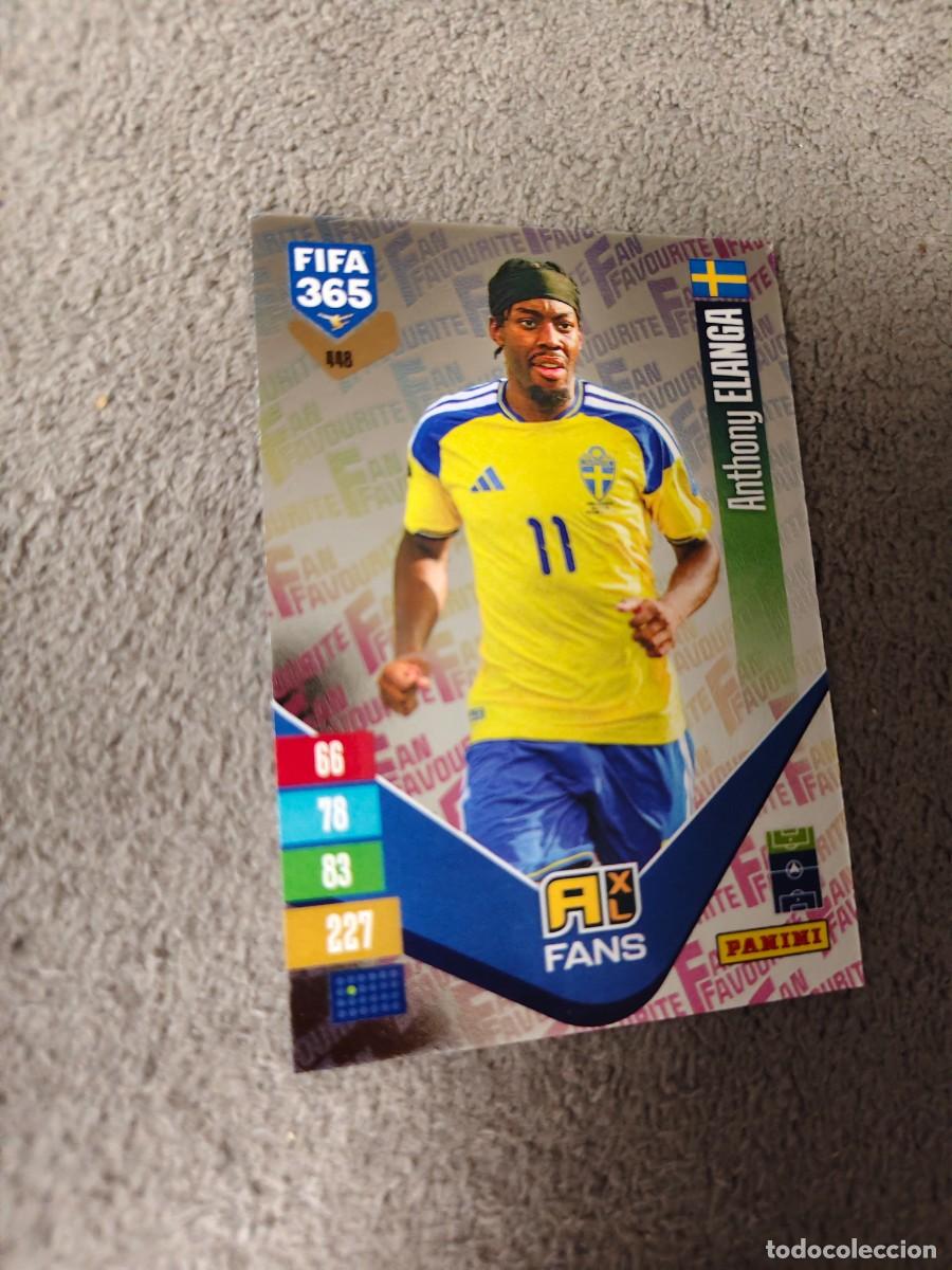 Cromos de f&uacute;tbol: 448 365 ADRENALYN 26 27 ANTHONY ELANGA SUECIA FAN FAVOURITE 2026 2027 FIFA PANINI AAV