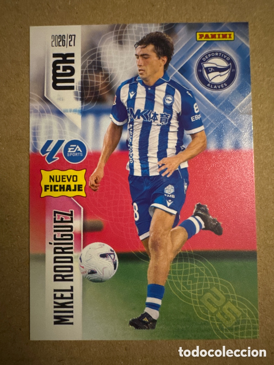 Figurine di Calcio: # 456 Mikel Rodr&iacute;guez Alav&eacute;s Megacracks 26 27 2026 2027 Nuevo Fichaje 2 Segunda 2a 2&ordf; Edici&oacute;n