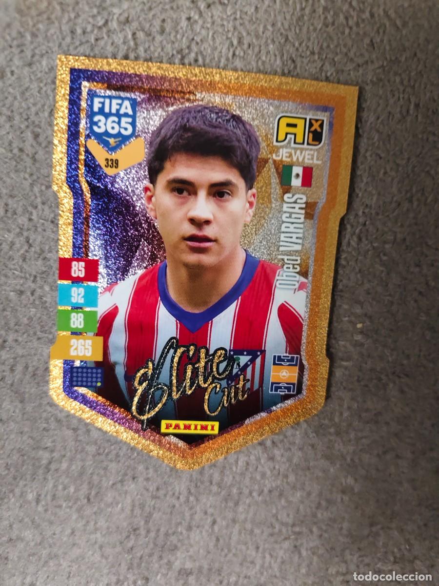 Cromos de f&uacute;tbol: 339 365 ADRENALYN 26 27 OBED VARGAS ATL&Eacute;TICO DE MADRID ELITE CUT JEWEL 2026 2027 FIFA PANINI AAV
