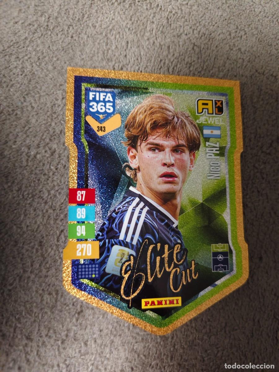 Cromos de f&uacute;tbol: 343 365 ADRENALYN 26 27 NICO PAZ ARGENTINA ELITE CUT JEWEL 2026 2027 FIFA PANINI AAV