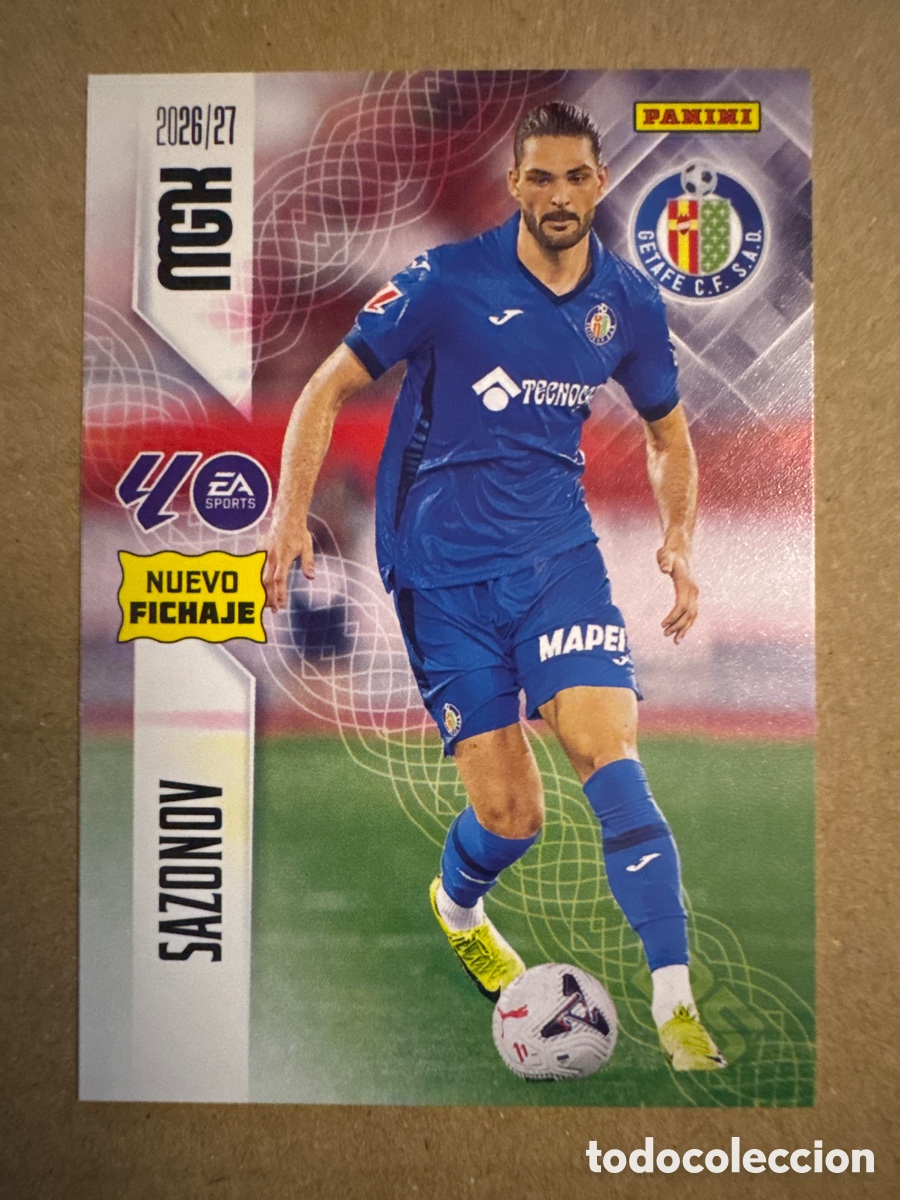 Cromos de f&uacute;tbol: # 457 Sazonov Getafe Megacracks 26 27 2026 2027 Nuevo Fichaje 2 Segunda 2a 2&ordf; Edici&oacute;n