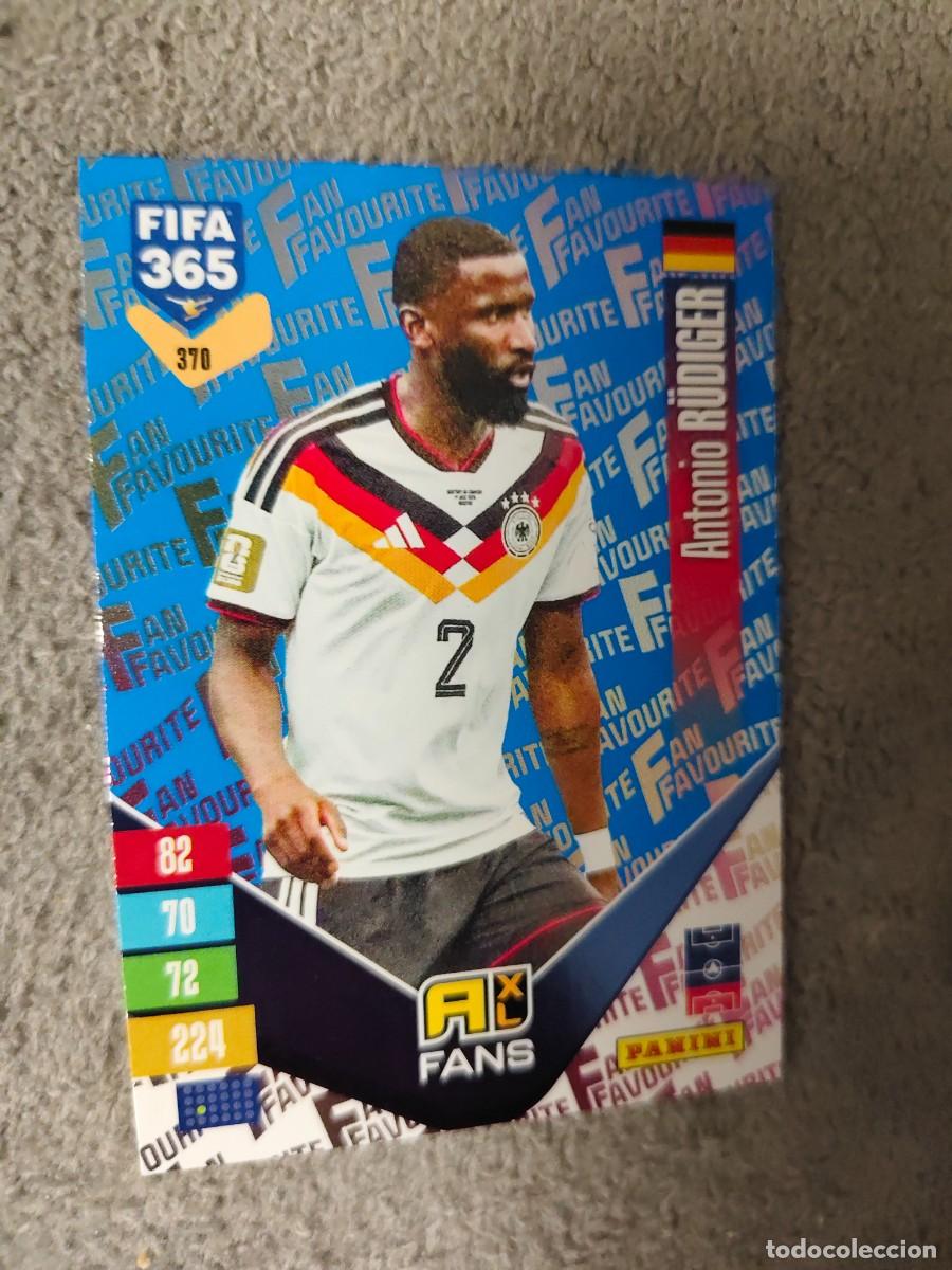 Cromos de f&uacute;tbol: 370 PARALELA AZUL 365 ADRENALYN 26 27 R&Uuml;DIGER ALEMANIA FAN FAVOURITE 2026 2027 FIFA PANINI AAV