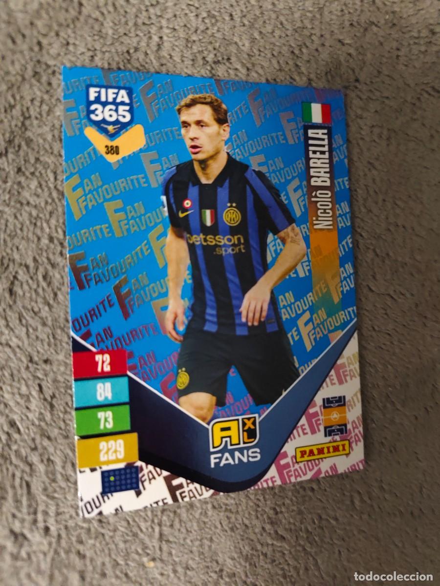 Cromos de f&uacute;tbol: 380 PARALELA AZUL 365 ADRENALYN 26 27 BARELLA INTER MILAN FAN FAVOURITE 2026 2027 FIFA PANINI AAV