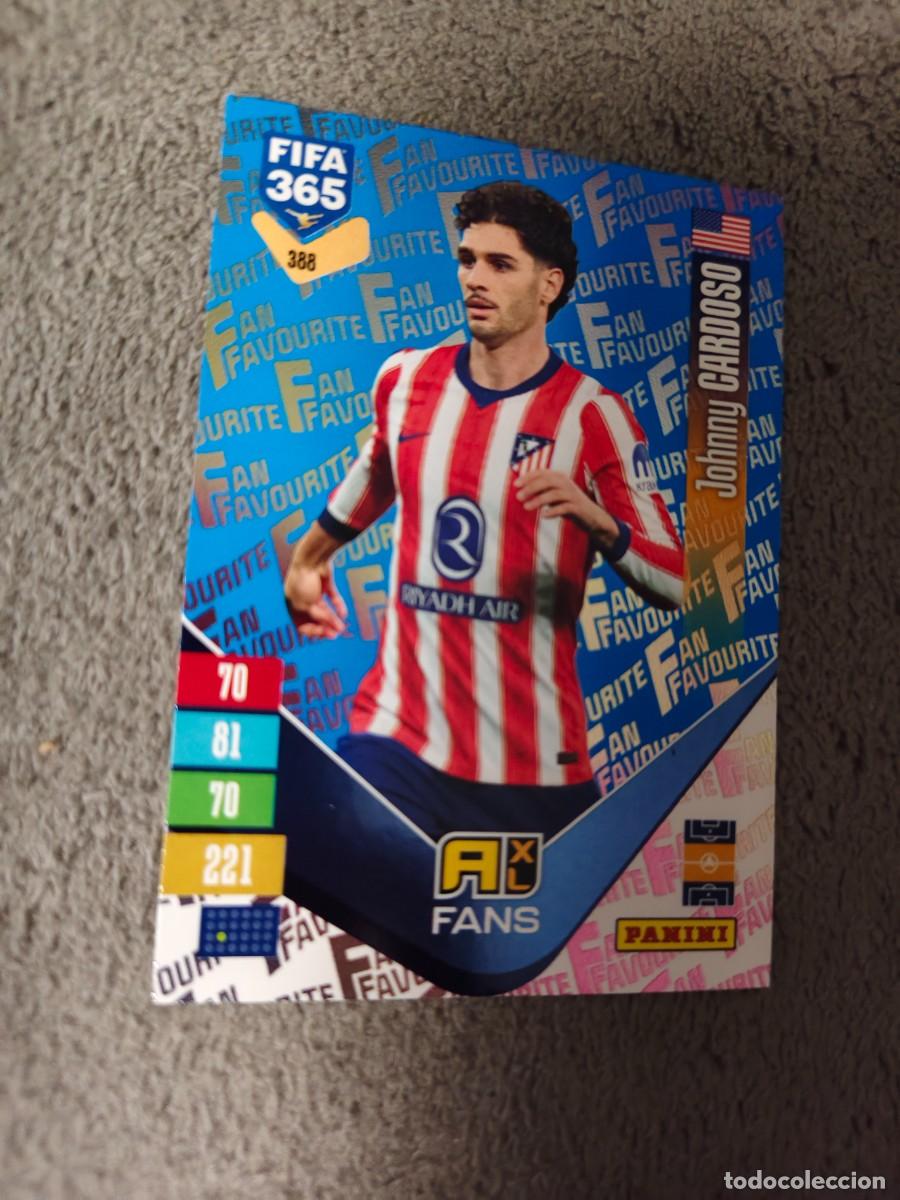 Cromos de f&uacute;tbol: 388 PARALELA AZUL 365 ADRENALYN 26 27 CARDOSO ATL&Eacute;TICO MADRID FAN FAVOURITE 2026 2027 FIFA PANINI AA