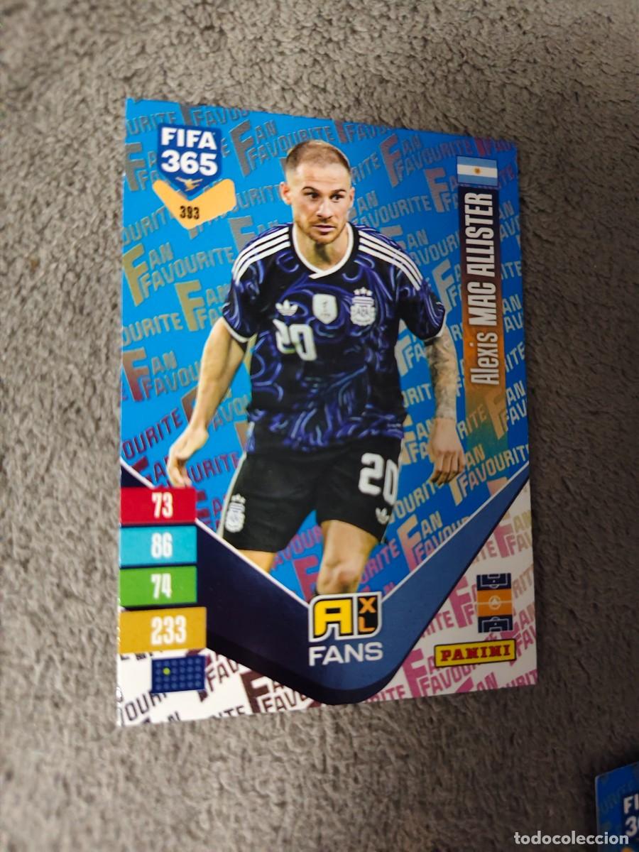 Cromos de f&uacute;tbol: 393 PARALELA AZUL 365 ADRENALYN 26 27 MAC ALLISTER ARGENTINA FAN FAVOURITE 2026 2027 FIFA PANINI AAV