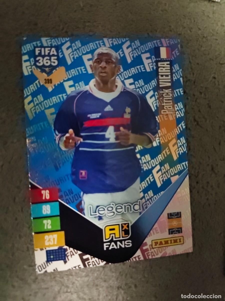 Cromos de f&uacute;tbol: 399 PARALELA AZUL 365 ADRENALYN 26 27 VIEIRA FRANCIA FAN FAVOURITE 2026 2027 FIFA PANINI AAV