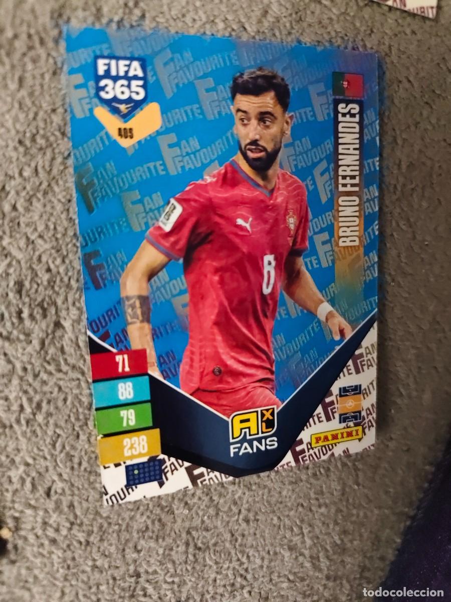 Cromos de f&uacute;tbol: 405 PARALELA AZUL 365 ADRENALYN 26 27 BRUNO FERNANDES PORTUGAL FAN FAVOURITE 2026 2027 FIFA PANINI A