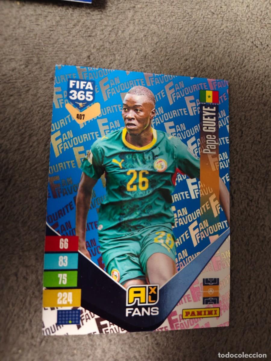 Cromos de f&uacute;tbol: 407 PARALELA AZUL 365 ADRENALYN 26 27 PAPA GUEYE SENEGAL FAN FAVOURITE 2026 2027 FIFA PANINI AAV