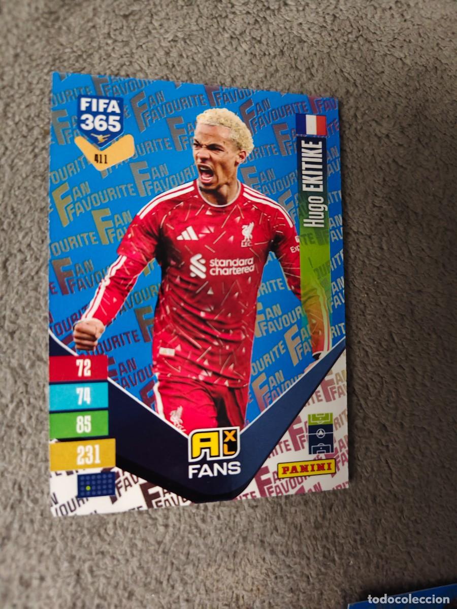 Cromos de f&uacute;tbol: 411 PARALELA AZUL 365 ADRENALYN 26 27 EKITIKE LIVERPOOL FAN FAVOURITE 2026 2027 FIFA PANINI AAV