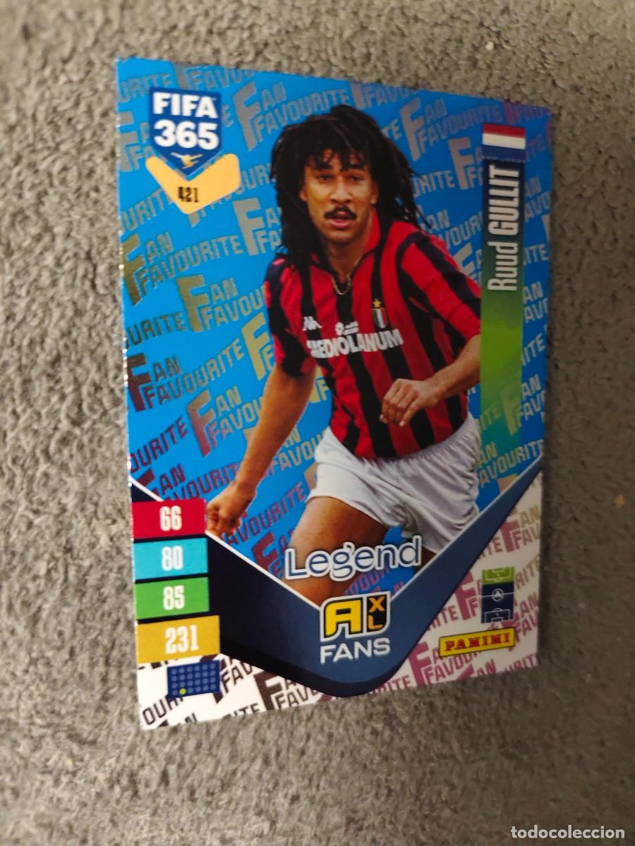 Cromos de f&uacute;tbol: 421 PARALELA AZUL 365 ADRENALYN 26 27 RUUD GULLIT AC MILAN FAN FAVOURITE 2026 2027 FIFA PANINI AAV