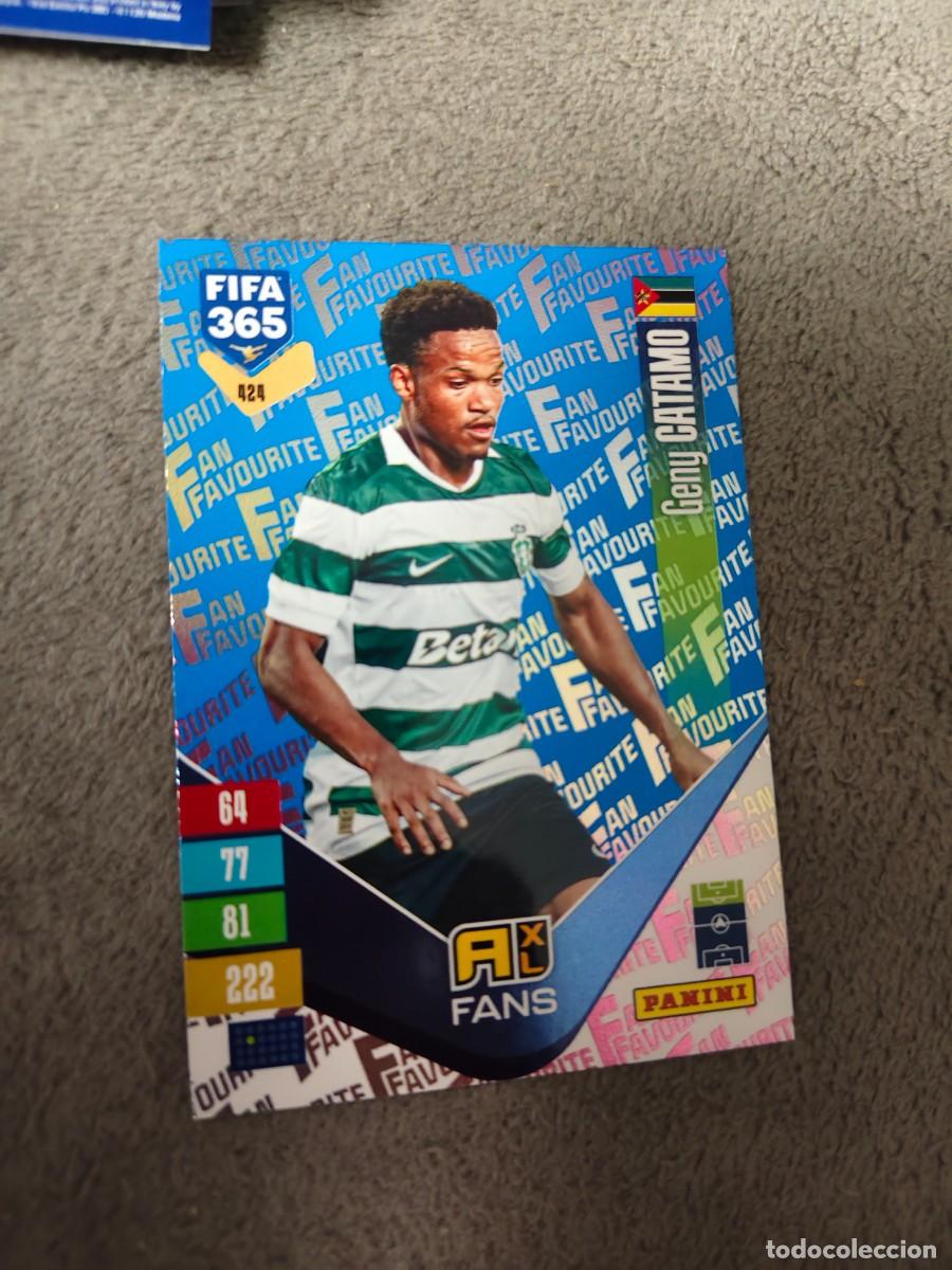 Cromos de f&uacute;tbol: 424 PARALELA AZUL 365 ADRENALYN 26 27 CATAMO SPORTING CP FAN FAVOURITE 2026 2027 FIFA PANINI AAV