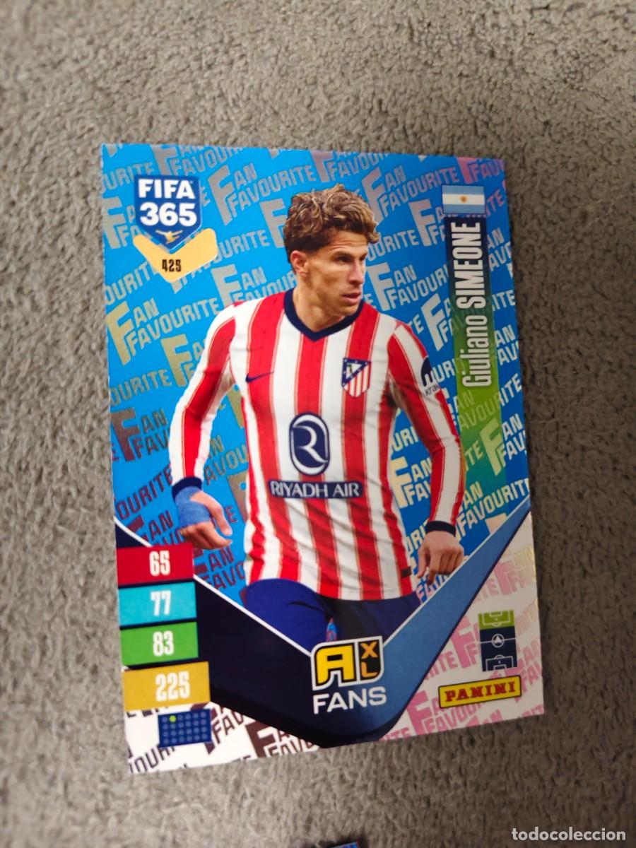 Cromos de f&uacute;tbol: 425 PARALELA AZUL 365 ADRENALYN 26 27 GIULIANO SIMEONE ATL&Eacute;TICO MADRID FAN FAVOURITE 2026 2027 FIFA