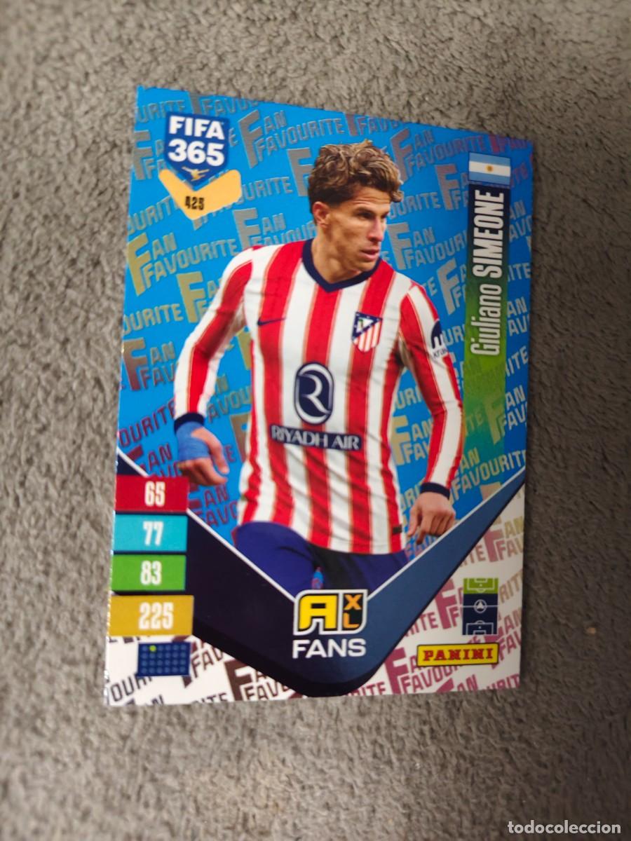Cromos de Futebol: 425 PARALELA AZUL 365 ADRENALYN 26 27 GIULIANO SIMEONE ATL&Eacute;TICO MADRID FAN FAVOURITE 2026 2027 FIFA
