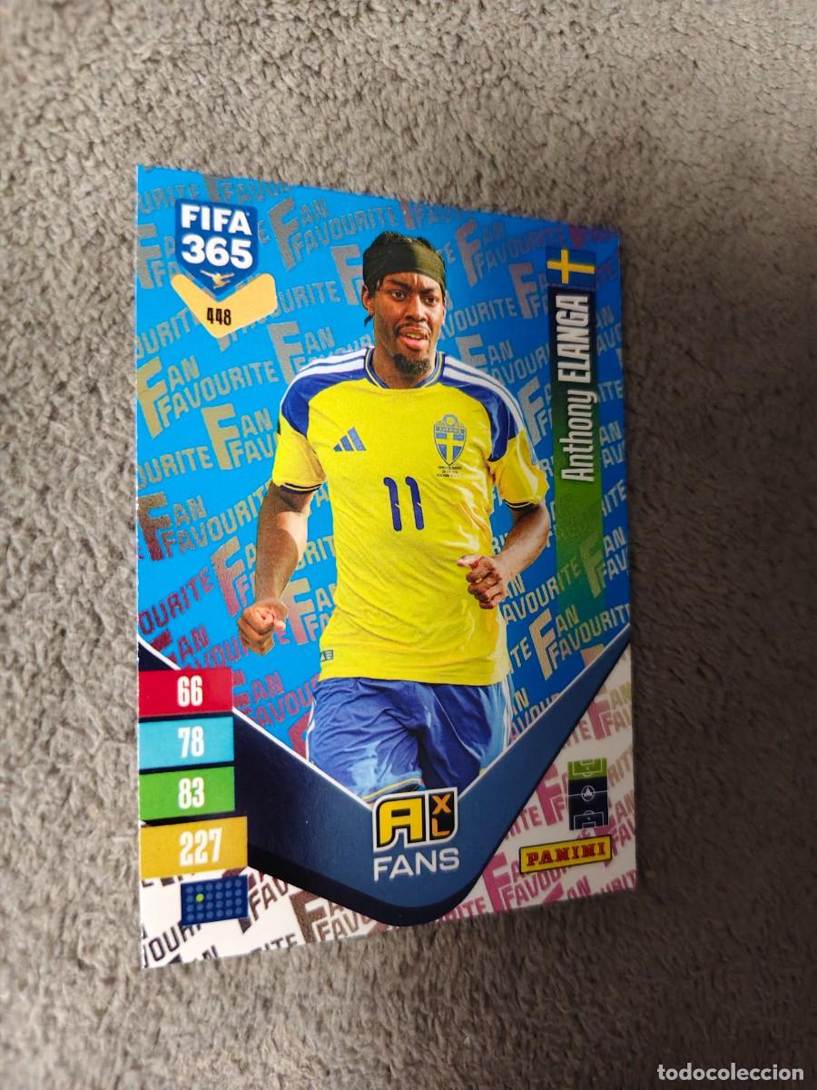 Cromos de Futebol: 448 PARALELA AZUL 365 ADRENALYN 26 27 ANTHONY ELANGA SUECIA FAN FAVOURITE 2026 2027 FIFA PANINI AAV