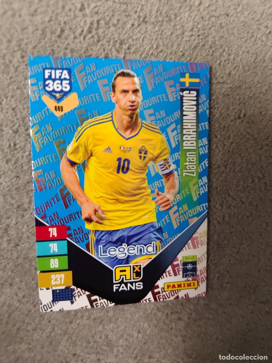 Cromos de f&uacute;tbol: 449 PARALELA AZUL 365 ADRENALYN 26 27 ZLATAN IBRAHIMOVIĆ SUECIA FAN FAVOURITE 2026 2027 FIFA PANINI