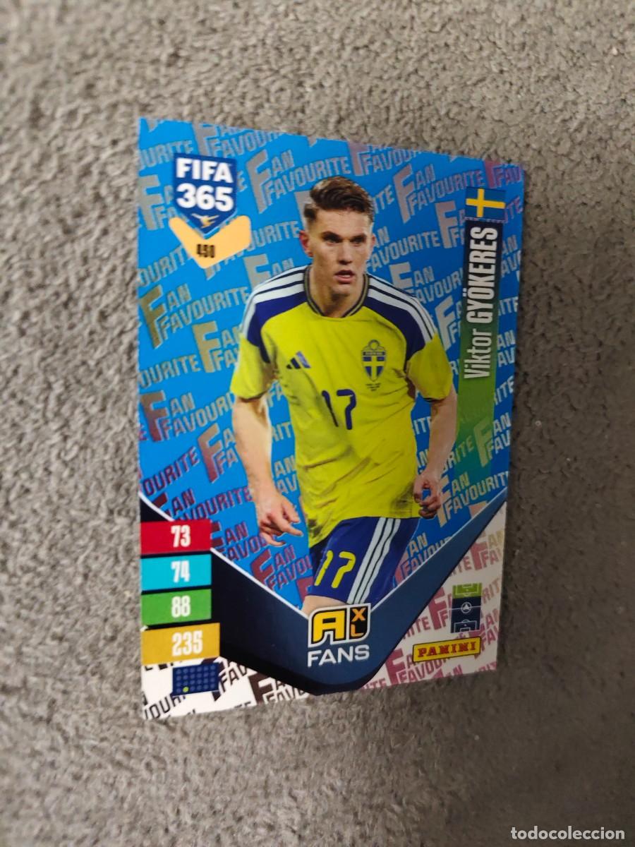 Cromos de Futebol: 450 PARALELA AZUL 365 ADRENALYN 26 27 VIKTOR GY&Ouml;KERES SUECIA FAN FAVOURITE 2026 2027 FIFA PANINI AAV