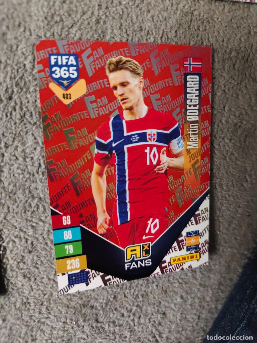 Cromos de Futebol: 403 PARALELA ROJA 365 ADRENALYN 26 27 &Oslash;DEGAARD NORUEGA FAN FAVOURITE 2026 2027 FIFA PANINI AAV