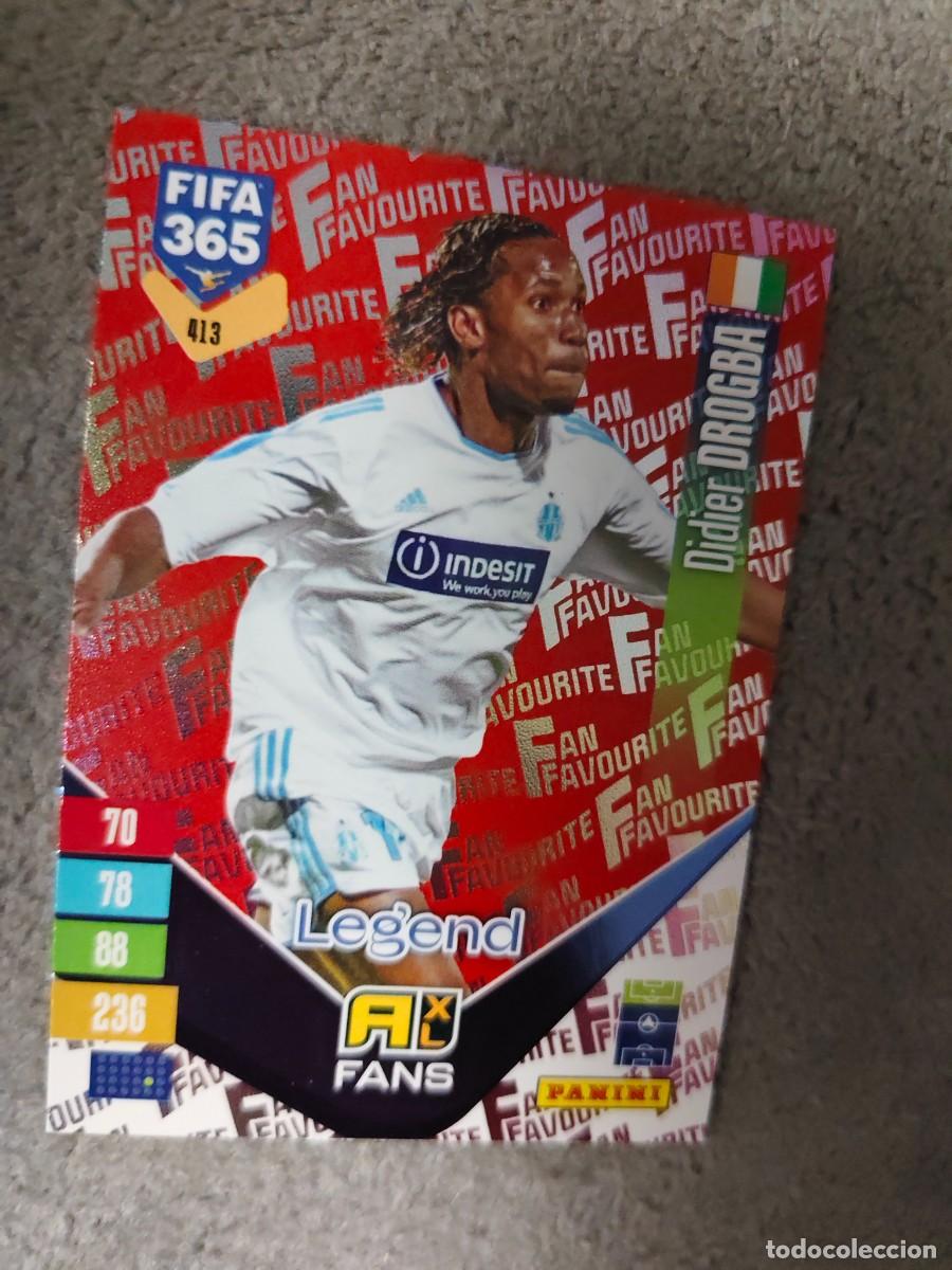 Cromos de Futebol: 413 PARALELA ROJA 365 ADRENALYN 26 27 DROGBA MARSELLA FAN FAVOURITE 2026 2027 FIFA PANINI AAV